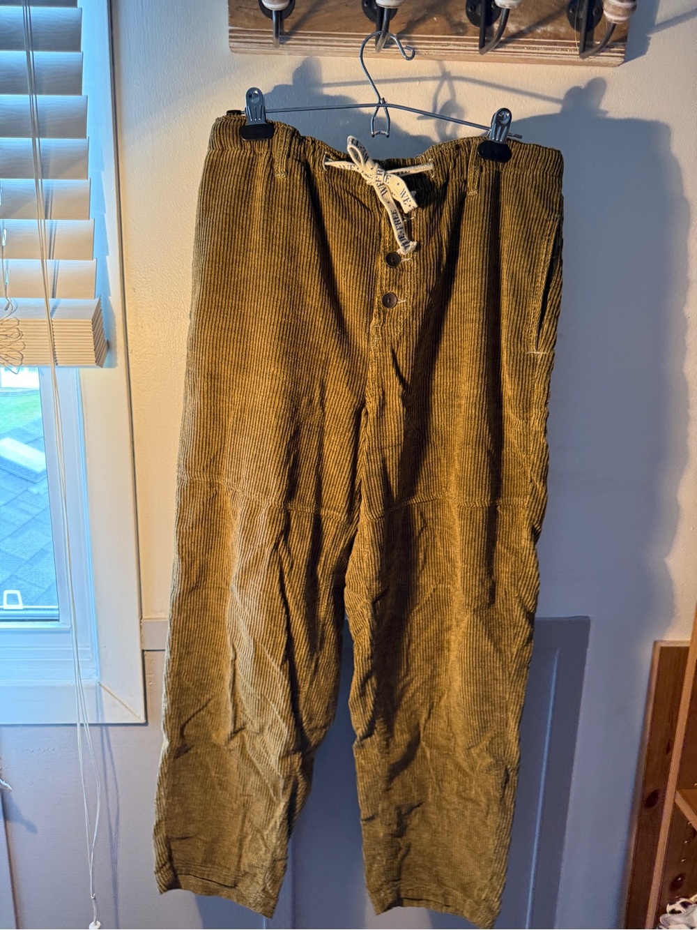 Free People We The Free Corduroy Pull-On Pants – Olive/Brown